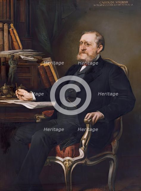 Dr. Karl von Stremayr, President of the Supreme Court, 1882/1883. Creator: August Eisenmenger.