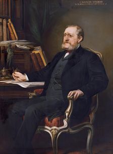 Dr. Karl von Stremayr, President of the Supreme Court, 1882/1883. Creator: August Eisenmenger