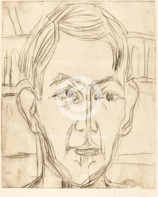 Dr. Hans Bütow, 1925. Creator: Ernst Kirchner.
