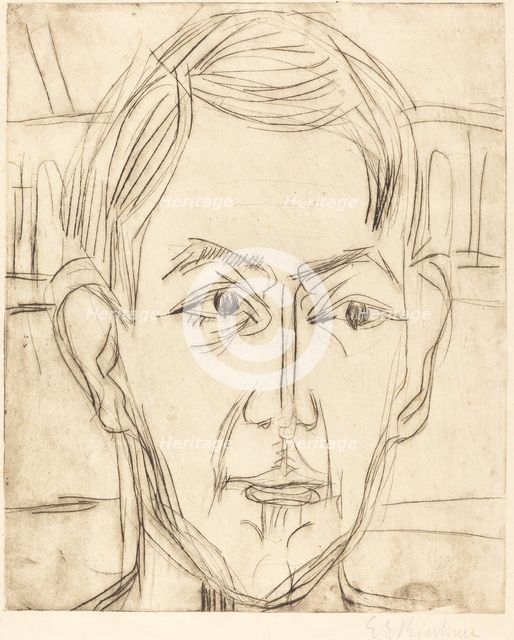 Dr. Hans Bütow, 1925. Creator: Ernst Kirchner.