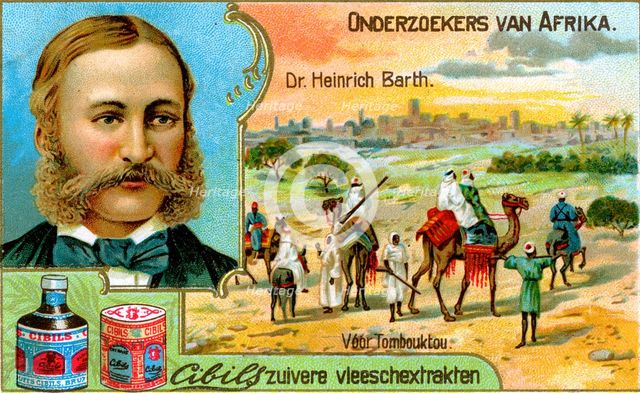 Dr Heinrich Barth, German geographer and explorer, (c1900). Artist: Unknown