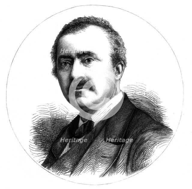 Dr Heinrich Schliemann, German explorer and archaeologist, 19th century. Artist: Unknown