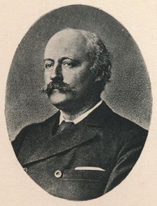 Dr. Hubert Parry c1880, (1895). Artist: F Jenkins Heliog
