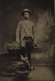 Dr. J. A. Marshall, Physician & Surgeon, Williamsburg, Indiana, c. 1865. Creator: Unknown