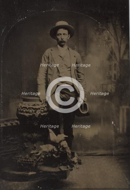 Dr. J. A. Marshall, Physician & Surgeon, Williamsburg, Indiana, c. 1865. Creator: Unknown.