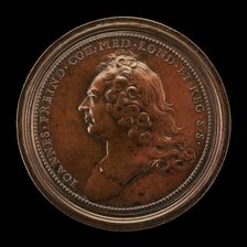 Dr. John Freind, 1675-1728, English Physician [obverse], 1728. Creator: Ferdinand de Saint-Urbain