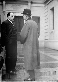 Dr. John Oliver Laforce [sic], Asst. Ed. Dir., National Geographic Society...with F.E. Johnson, 1913 Creator: Harris & Ewing