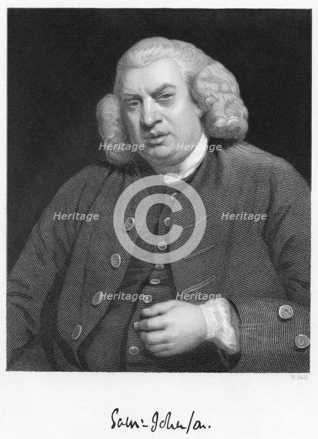 Dr Johnson, 18th century English man of letters. Artist: Unknown