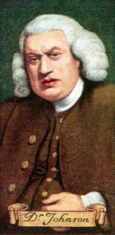 Dr. Johnson, taken from a series of cigarette cards, 1935