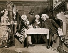 Dr Johnson, Goldsmith and Boswell, (1909).Artist: Eyre Crowe
