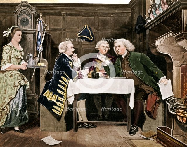 Dr Johnson, Goldsmith and Boswell, (1909). Artist: Eyre Crowe.