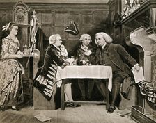 Dr Johnson, Goldsmith and Boswell, (1909).Artist: Eyre Crowe