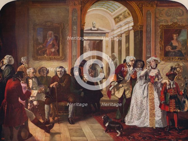 'Dr. Johnson in Ante-Room of Lord Chesterfield', 1748, (c1915). Artist: Edward Matthew Ward.