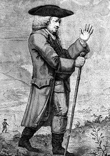 Dr Johnson in his travelling dress, as described in Boswell's Tour, c1773, (1786). Artist: Thomas Trotter