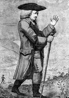 Dr Johnson in his travelling dress, as described in Boswell's Tour, c1773, (1786). Artist: Thomas Trotter