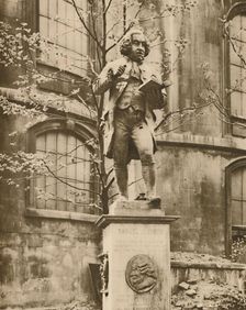 Dr. Johnson on his Pedestal, Whence He Can See Fleet Street c1935. Creator: Donald McLeish