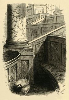 Dr. Johnson's Pew in St. Clements (1881). Creator: Unknown