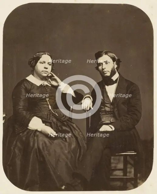Dr. Joseph and Lydia Parrish, 1860s. Creator: Frederick Gutekunst.