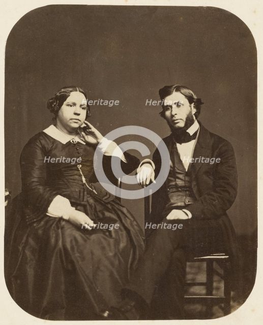 Dr. Joseph and Lydia Parrish, 1860s. Creator: Frederick Gutekunst.