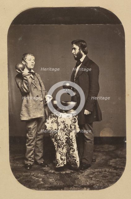 Dr. Joseph Parrish and an Idiot, ca. 1858. Creator: Frederick Gutekunst.