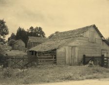 Dr. Jett's farm - outbuildings, Gordon - Green Terrace, Falmouth, between 1925 and 1929. Creator: Frances Benjamin Johnston