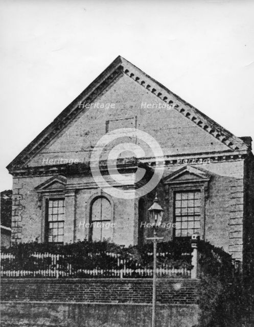 Dr Lang's United Church, William Street, 1850. Creator: Unknown.