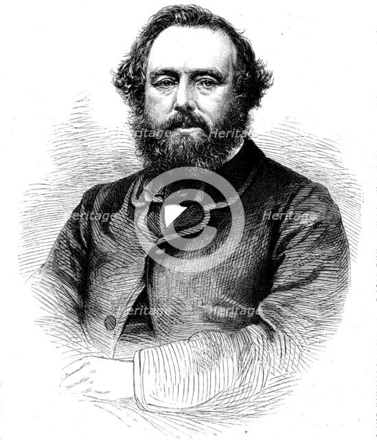 Dr. Lankester, the coroner for Central Middlesex, 1862. Creator: Unknown.