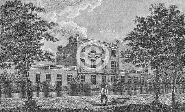 'Dr. Lettsom's House, Camberwell', c1805, (1912). Artists: Unknown, George Samuel Elgood.