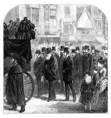 Dr. Livingstone's remains at Southampton: procession to the railway station, 1874. Creator: Unknown