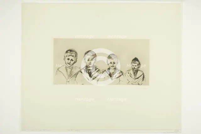 Dr. Linde's Four Sons, 1902. Creator: Edvard Munch.