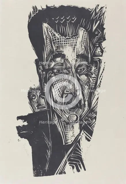Dr. Ludwig Binswanger, 1917/1918. Creator: Ernst Kirchner.