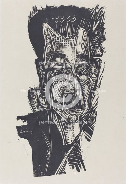 Dr. Ludwig Binswanger, 1917/1918. Creator: Ernst Kirchner.