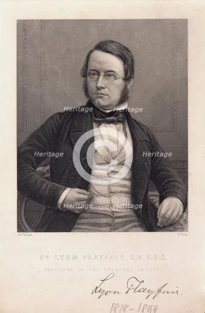 Dr Lyon Playfair, (c1850-c1880?). Creator: G Cook.