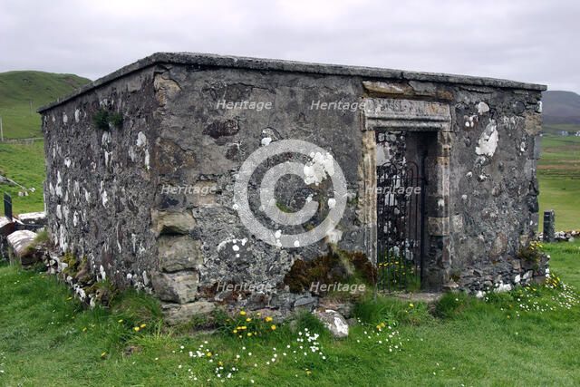 Dr MacLean's tomb, Kilmuir Graveyard, Skye, Highland, Scotland.