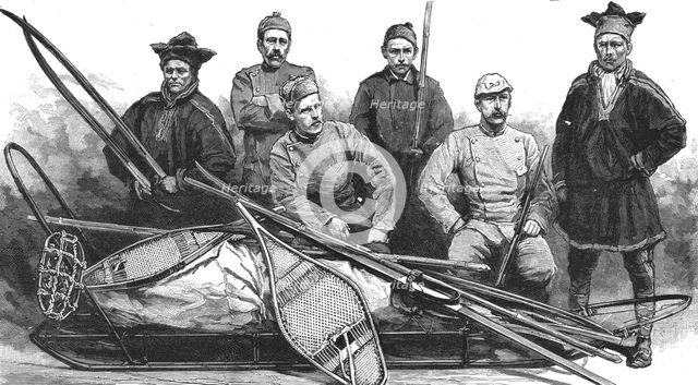 ''Dr. Nansen's Snow-Shoe Expedition across Greenland', 1888. Creator: Unknown.