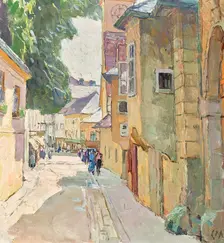 Dr Seipel Strasse in Modling, 1942. Creator: Carl Moll