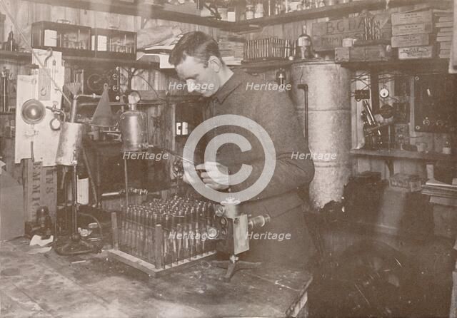 'Dr. Simpson in his Laboratory', 21 December 1911, (1913). Artist: Herbert Ponting.