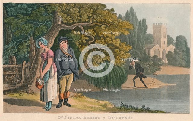 'Dr Syntax Making a Discovery', 1820. Artist: Thomas Rowlandson.