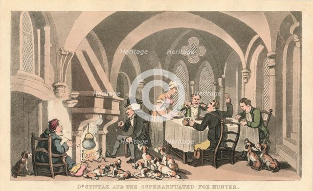 'Dr Syntax and the Superannuated Fox Hunter', 1820. Artist: Thomas Rowlandson.