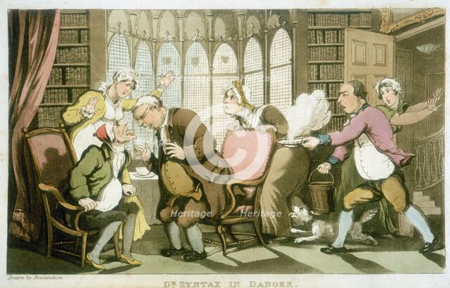 'Dr Syntax in Danger', 1820. Artist: Thomas Rowlandson