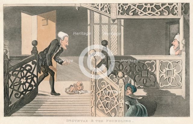 'Dr Syntax & The Foundling', 1820. Artist: Thomas Rowlandson.