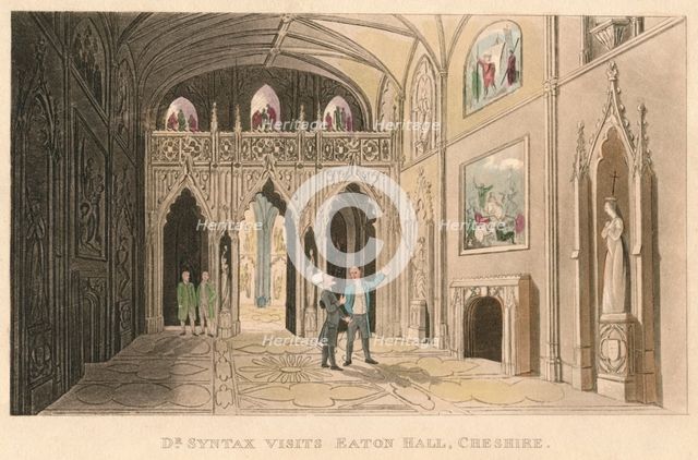 'Dr Syntax Visits Eaton Hall, Cheshire', 1820. Artist: Thomas Rowlandson.