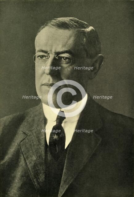 'Dr. Woodrow Wilson, President of the United States', 1912, (c1920). Creator: Pach Bros.