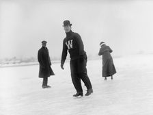 Dr. W.B. Hudson Skating, 1912. Creator: Harris & Ewing