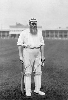 Dr WG Grace, English cricketer, playing for London County Cricket Club, c1899. Artist: WA Rouch