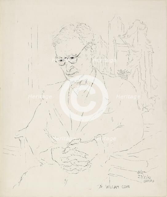 Dr William Cohn, 23 May 1942. Artist: Katerina Wilczynski.