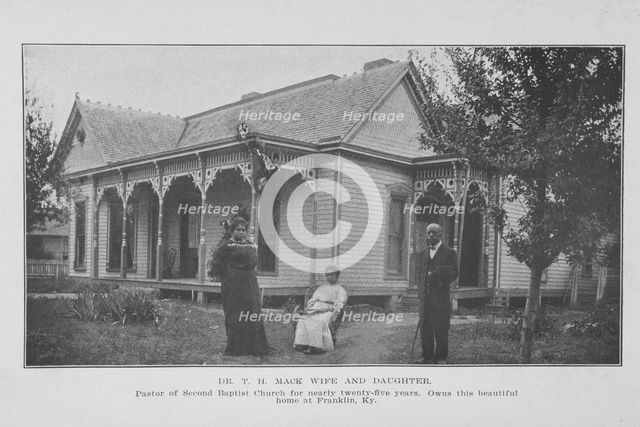 Dr. T.H. Mack, wife and daughter; Pastor of Second Baptist Church for nearly twenty-five...Ky., 1907 Creator: Unknown.