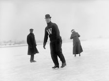 Dr. W.B. Hudson Skating, 1912. Creator: Harris & Ewing