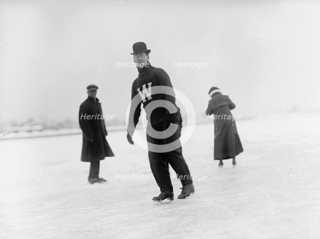 Dr. W.B. Hudson Skating, 1912. Creator: Harris & Ewing.