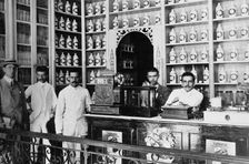 Drug store, Alfonso G. Zerbi, San Juan, Puero Rico, between 1895 and 1910. Creator: Unknown